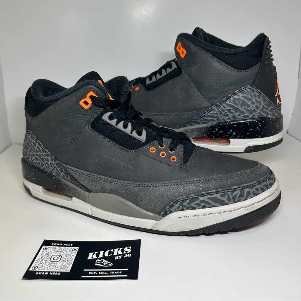 Air Jordan 3 Retro Fear Pack 2023 - Size 10.5 - (CT8532-080)